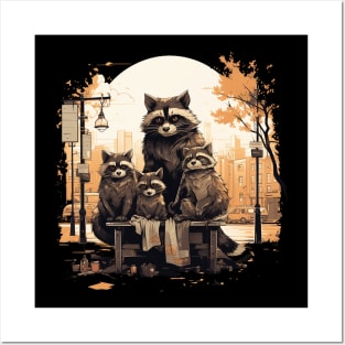 raccoons Posters and Art